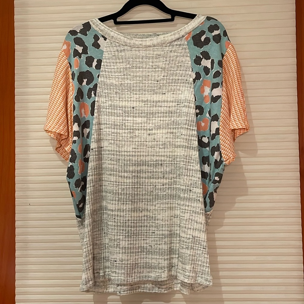 NWOT dolman sleeve waffle knot womens top size medium P2P 25in